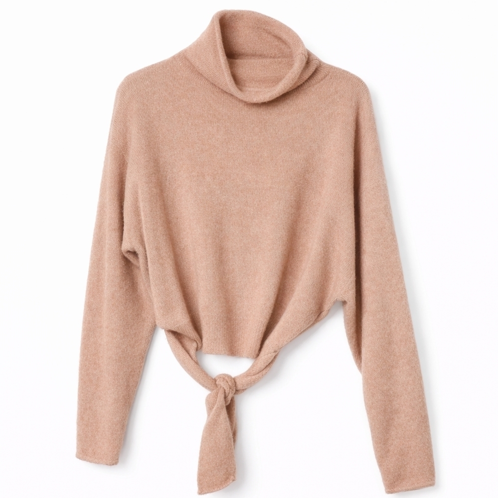 Aritzia Wilfred Lorin Turtleneck Tie sweater - Small- Rose Color (Retail $150) - Picture 2 of 5